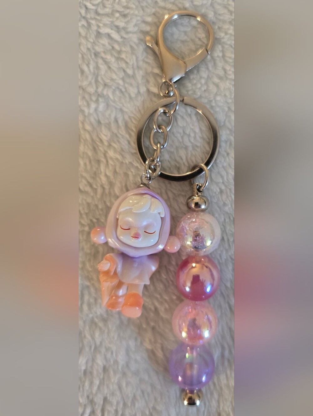 Pink & Purple Keychain/Bag Charm - Skullpanda (Inspired)